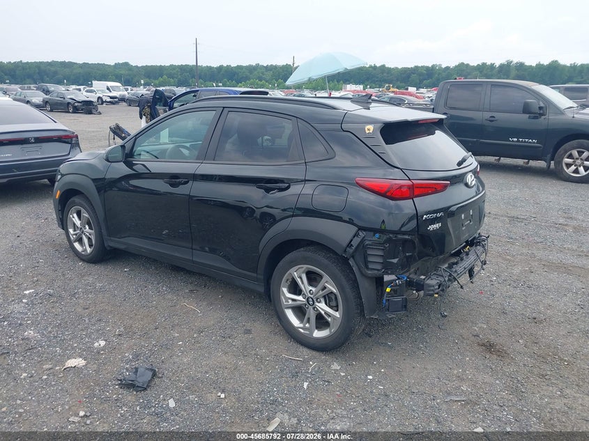 Vin: km8k6cab8nu889795, lot: 46184401, hyundai kona sel 20223