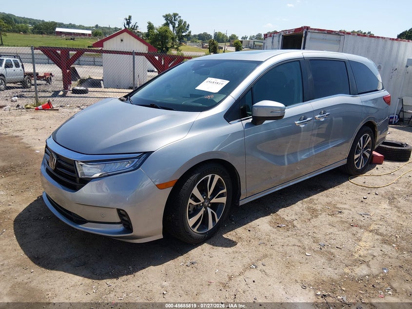 Vin: 5fnrl6h8xpb043624, lot: 46184428, honda odyssey touring 20232