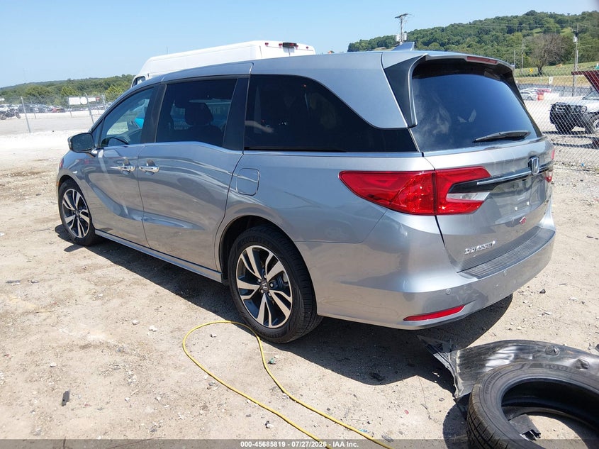 Vin: 5fnrl6h8xpb043624, lot: 46184428, honda odyssey touring 20233