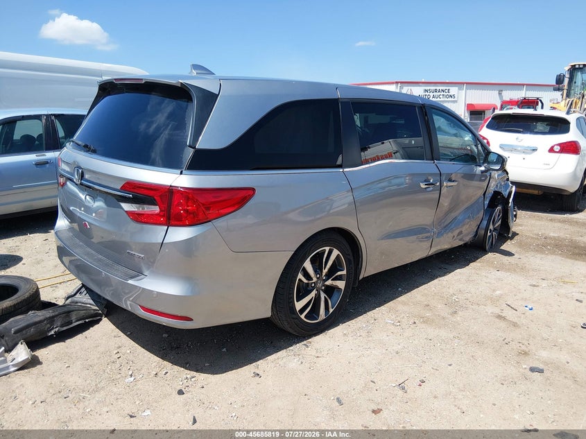 Vin: 5fnrl6h8xpb043624, lot: 46184428, honda odyssey touring 20234