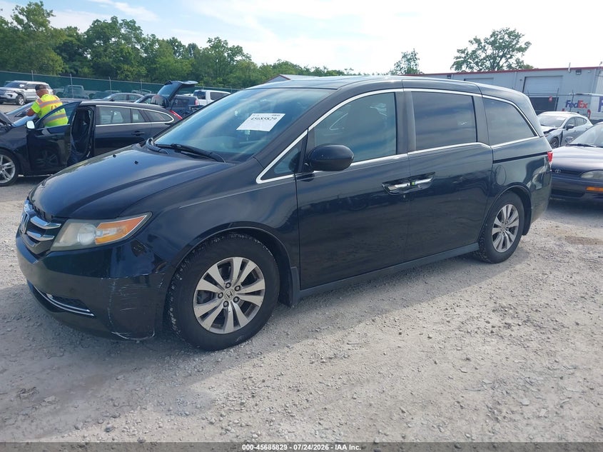 Vin: 5fnrl5h63eb024953, lot: 46184438, honda odyssey ex-l 20142