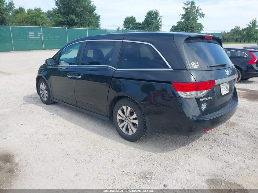 Vin: 5fnrl5h63eb024953, lot: 46184438, honda odyssey ex-l 20143