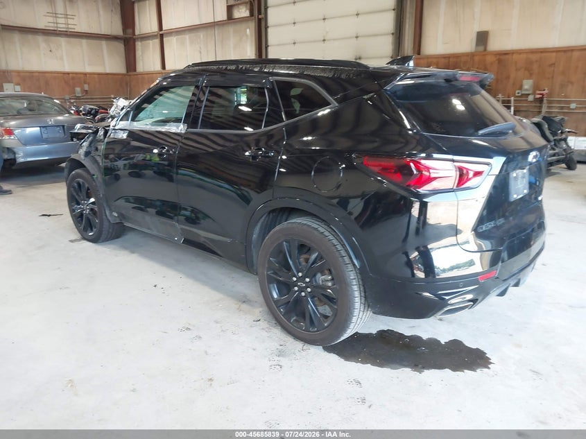 Vin: 3gnkbkrs9ms500120, lot: 46184448, chevrolet blazer awd rs 20213