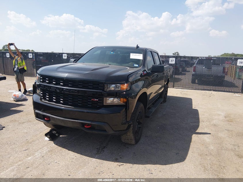 2021 Chevrolet Silverado 1500 4Wd Short Bed Custom Trail Boss VIN: 1GCPYCEF4MZ169851 Lot: 45685917