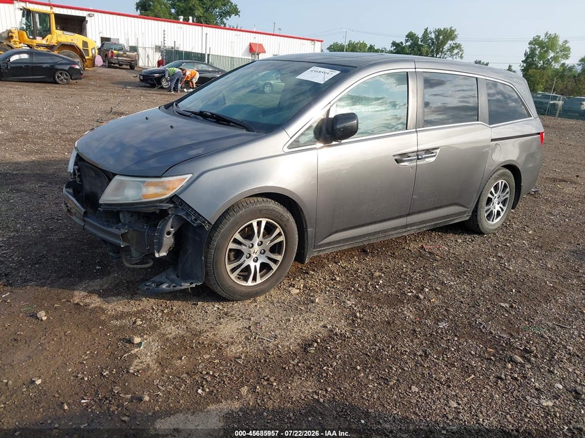 2012 Honda Odyssey, Front End, IAAI, VIN 5FNRL5H63CB041751 — photo 2