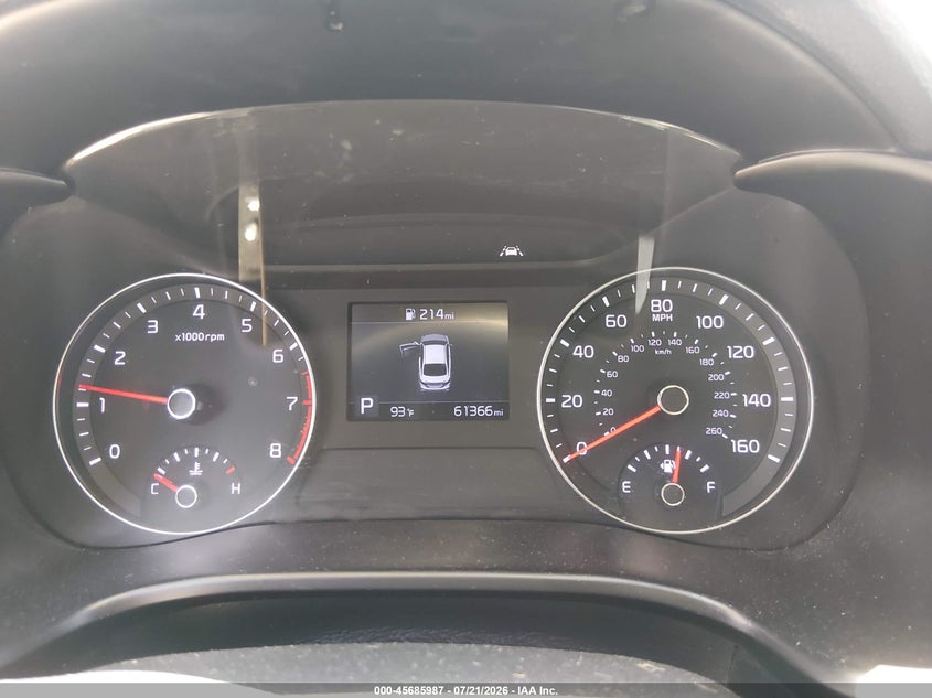 2019 Kia Forte Lxs VIN: 3KPF24ADXKE016648 Lot: 45685987