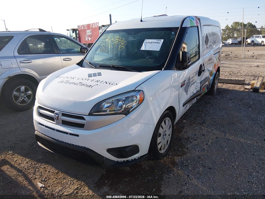 Vin: zfberfbt8g6b14105, lot: 46184605, ram promaster city tradesman slt 20162