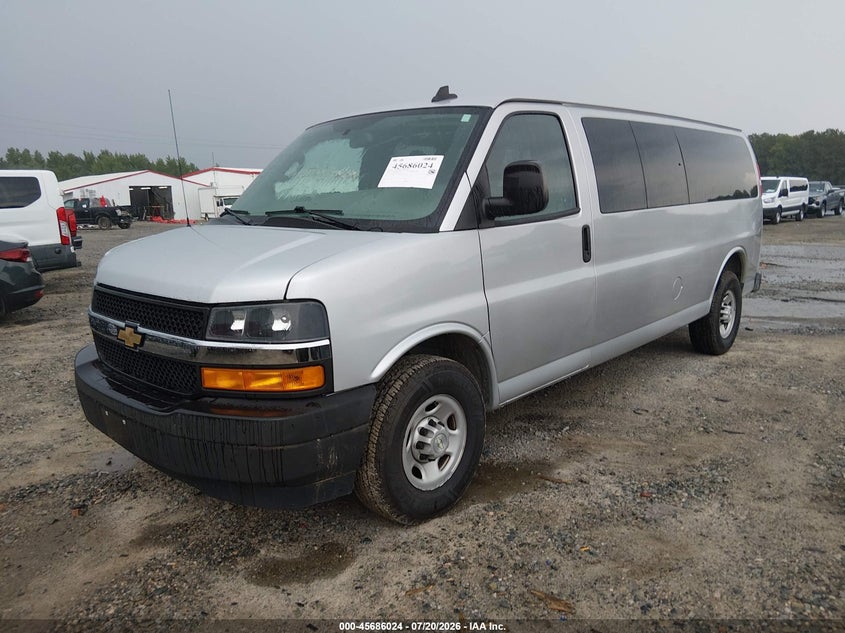 Vin: 1gazgnfp3l1253972, lot: 46184633, chevrolet express passenger rwd 3500 extended wheelbase ls 20202