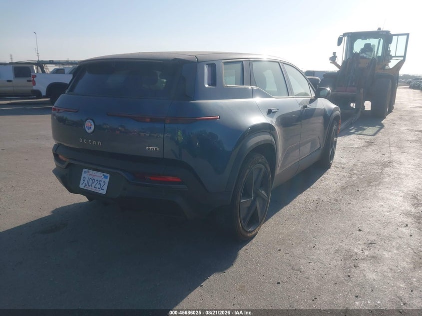 Vin: vcf1zbu22pg002433, lot: 46184634, fisker ocean one 20234