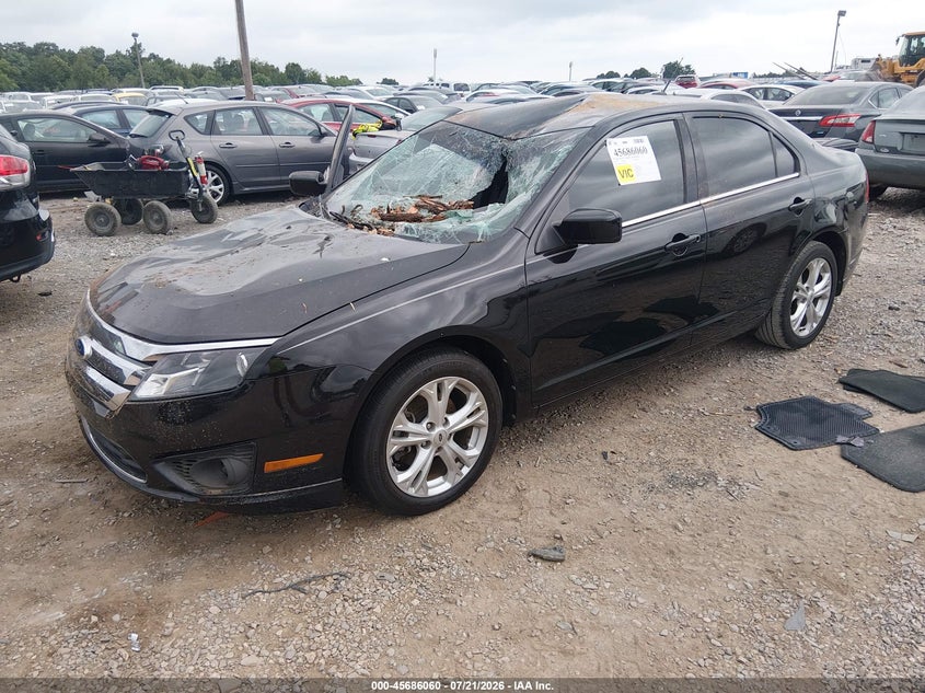Vin: 3fahp0hgxcr170702, lot: 46184669, ford fusion se 20122