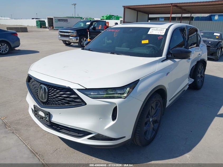 Vin: 5j8ye1h04pl017358, lot: 46184694, acura mdx a-spec 20232
