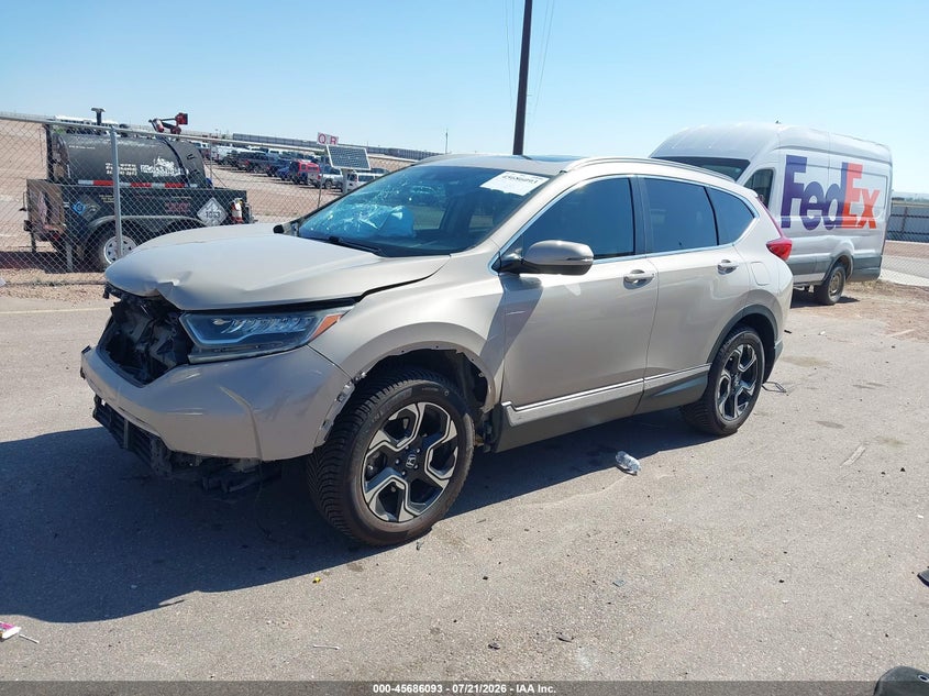 2019 Honda CR-V, Удар спереди, IAAI, VIN 2HKRW2H91KH608202 — фото 2