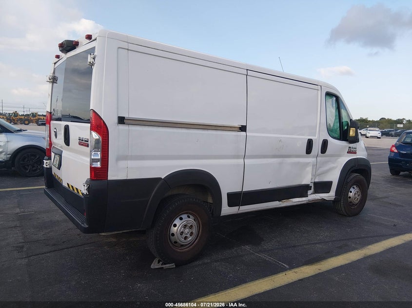 Vin: 3c6trvag1le141755, lot: 46184714, ram promaster 1500 low roof 136 wb 20204