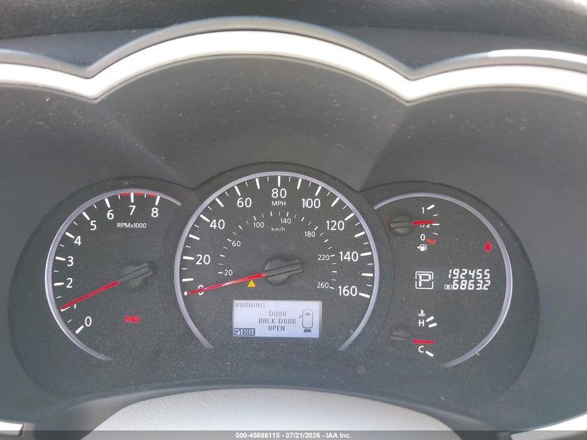 2011 Nissan Quest Sl VIN: JN8AE2KPXB9009500 Lot: 45686115