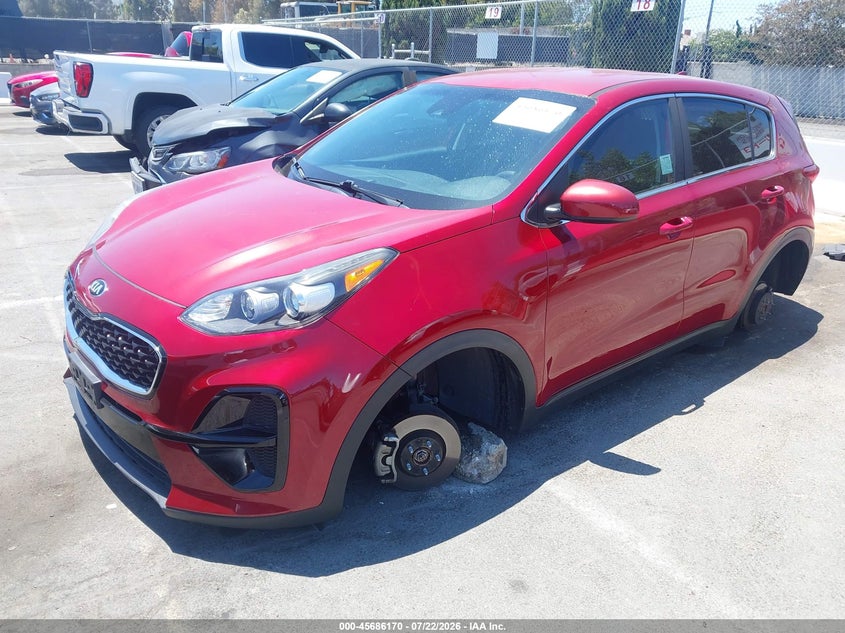 2021 Kia Sportage Lx, Угон, IAAI, VIN KNDPM3ACXM7844931 — фото 2