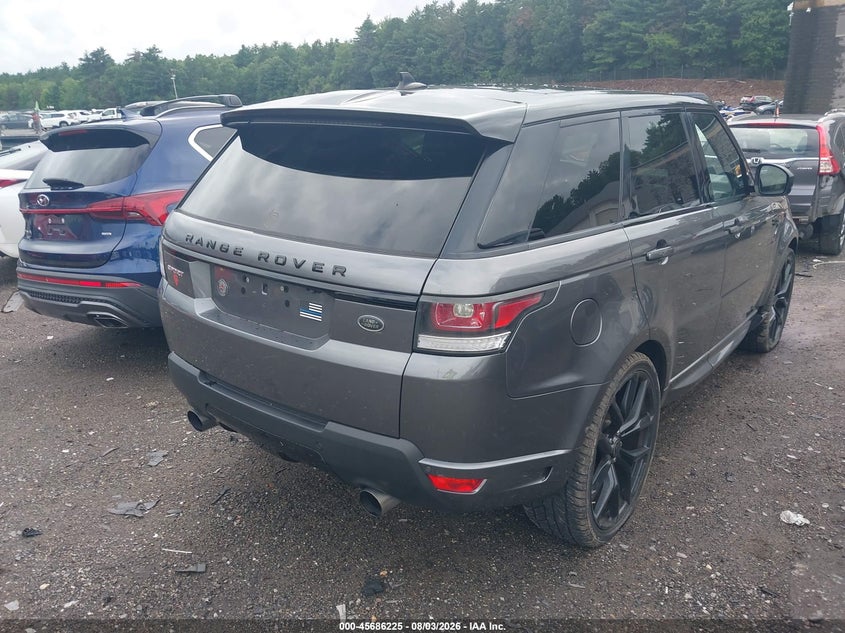 Vin: salws2pf6ga594357, lot: 46184834, land rover range rover sport 3.0l v6 supercharged hse 20164