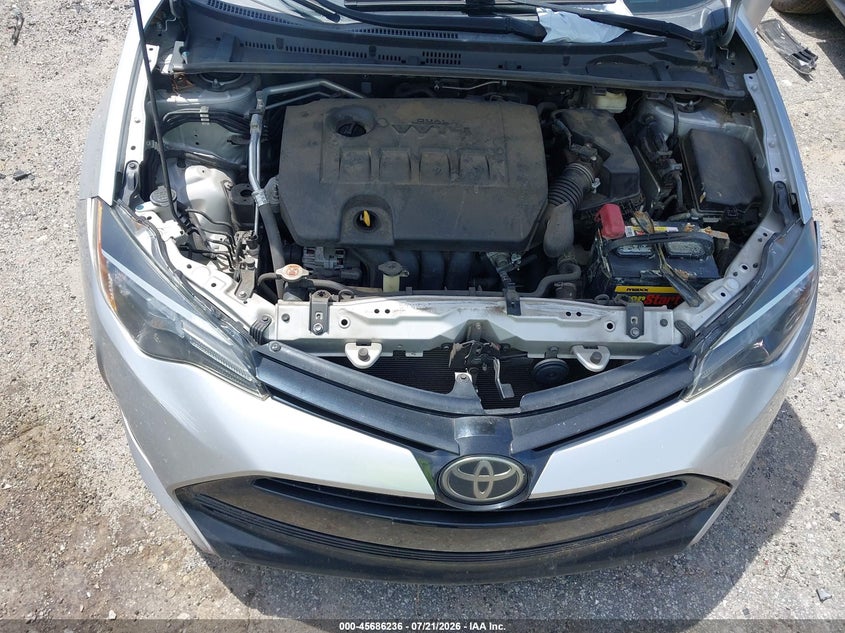 2017 Toyota Corolla Le VIN: 2T1BURHE2HC826786 Lot: 45686236