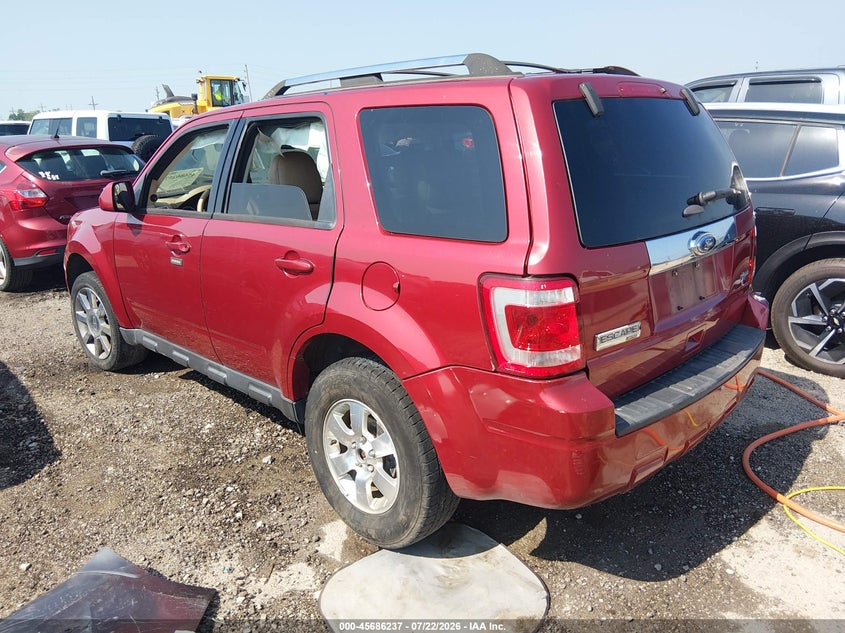 Vin: 1fmcu9eg6ckc28195, lot: 46184846, ford escape limited 20123