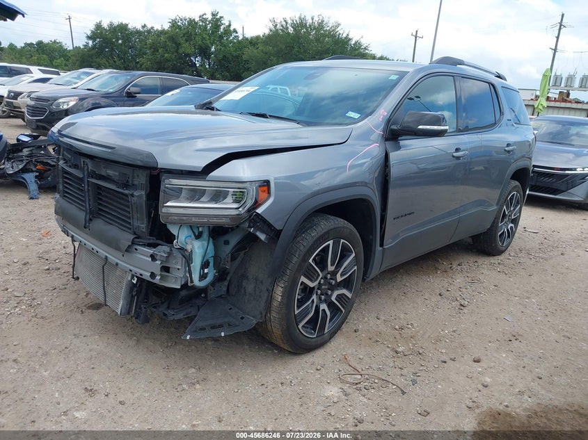 Vin: 1gkknmls8mz175021, lot: 46184855, gmc acadia fwd slt 20212