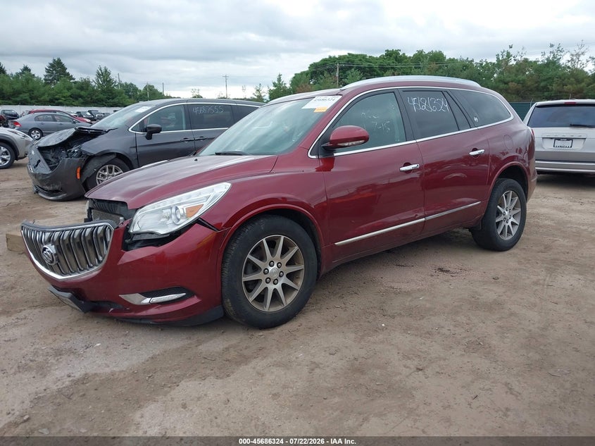 Vin: 5gakvbkd7gj336496, lot: 46184933, buick enclave leather 20162