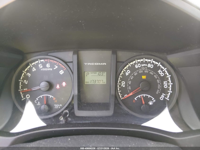 2017 Toyota Tacoma Sr VIN: 5TFAX5GN8HX102518 Lot: 45686326