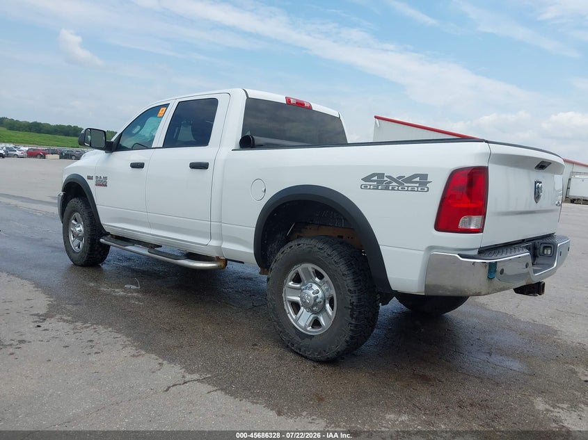 Vin: 3c6ur5cj5jg109616, lot: 46184937, ram 2500 tradesman  4x4 6'4 box 20183