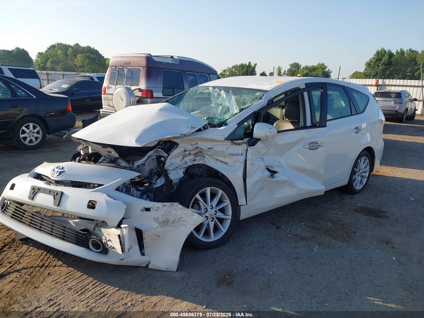 Vin: jtdzn3eu5c3171271, lot: 46184988, toyota prius v five 20122
