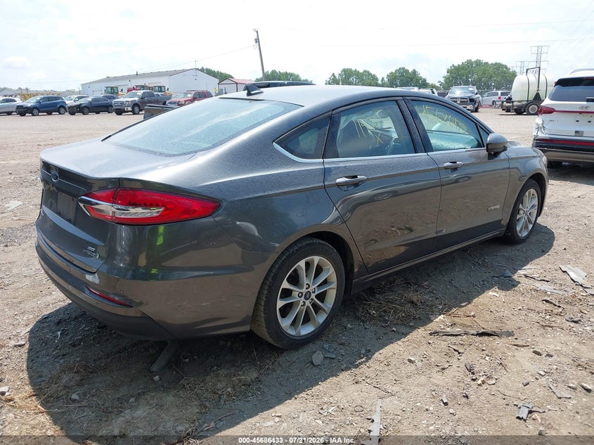 Vin: 3fa6p0luxkr119705, lot: 46185043, ford fusion hybrid se 20194