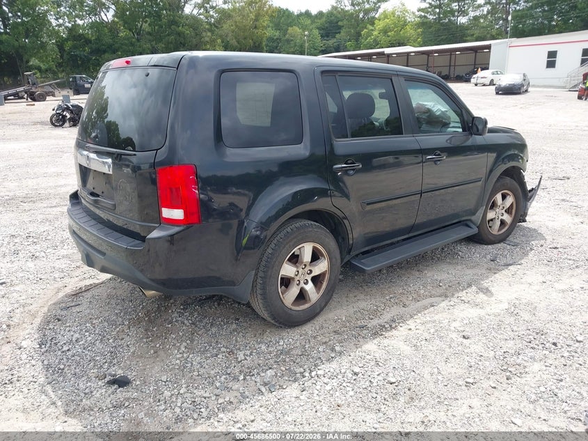 Vin: 5fnyf3h52cb019870, lot: 46185109, honda pilot ex-l 20124