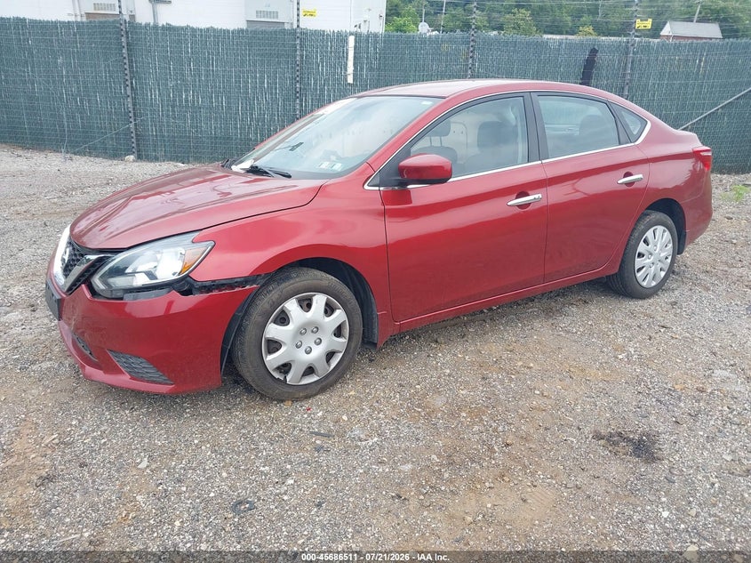 2016 Nissan Sentra, Удар спереду, IAAI, VIN 3N1AB7AP6GY269030 — фото 2