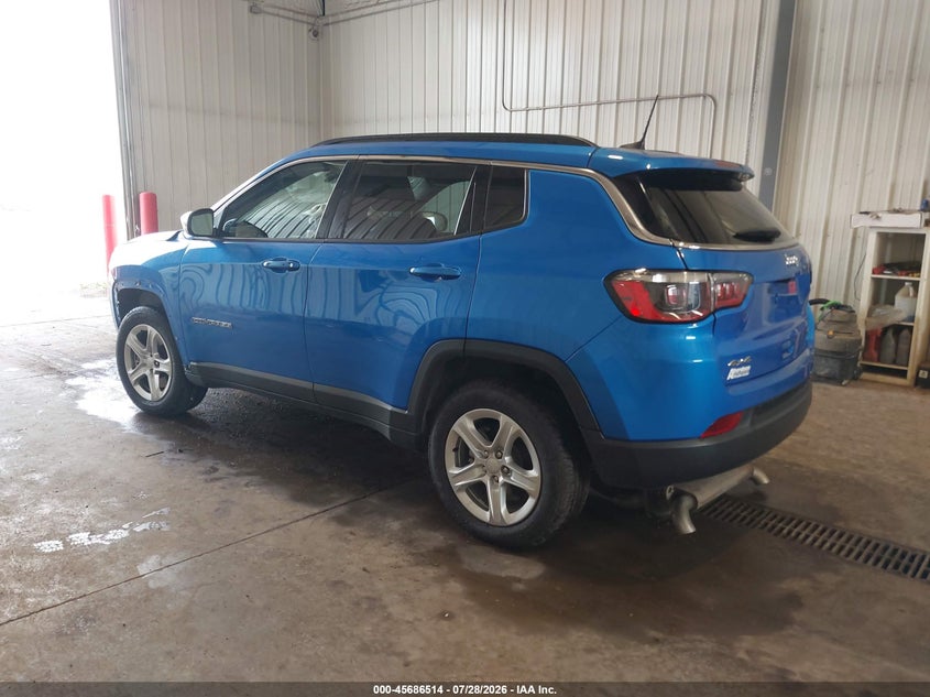 Vin: 3c4njdbnxpt532615, lot: 46185123, jeep compass latitude 4x4 20233