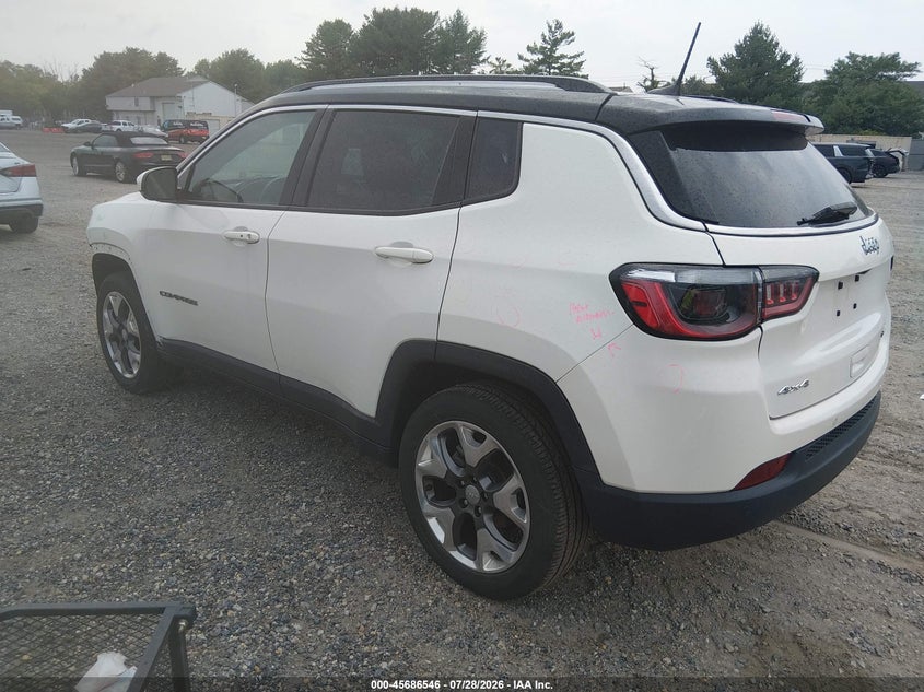 Vin: 3c4njdcb3mt544914, lot: 46185155, jeep compass limited 4x4 20213