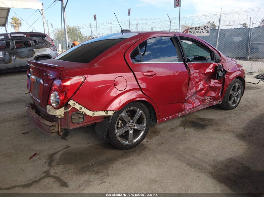 2015 Chevrolet Sonic Rs Auto VIN: 1G1JG5SB7F4183886 Lot: 45686576