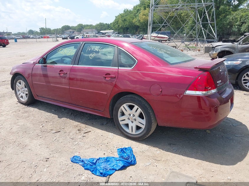 Vin: 2g1wb5ek9b1144366, lot: 46185192, chevrolet impala lt 20113