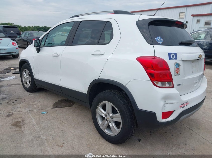 Vin: kl7cjlsb6mb312616, lot: 46185278, chevrolet trax fwd lt 20213