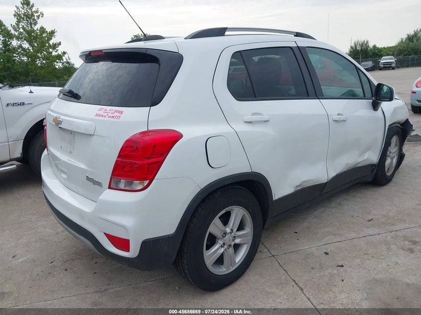 Vin: kl7cjlsb6mb312616, lot: 46185278, chevrolet trax fwd lt 20214