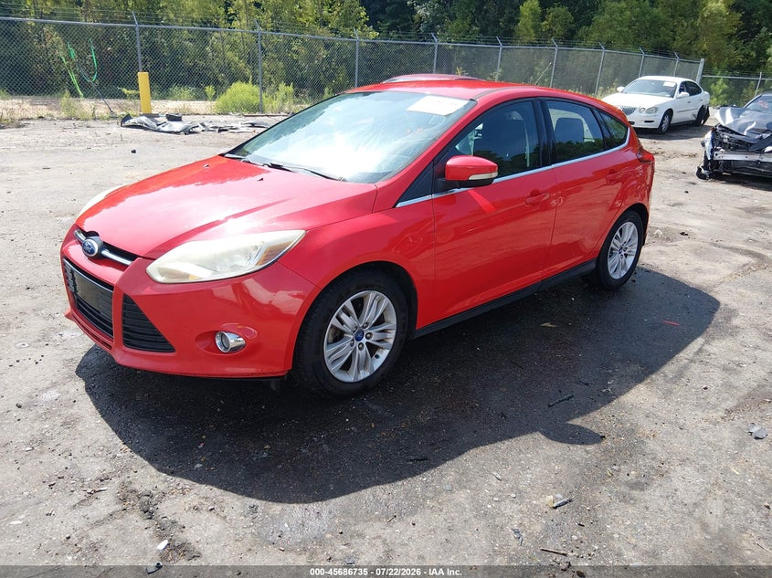 Vin: 1fahp3m22cl164547, lot: 46185344, ford focus sel 20122