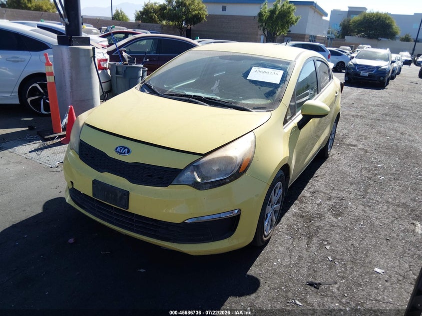 Vin: knadm4a38g6675170, lot: 46185345, kia rio lx 20162