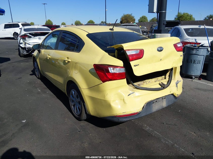 Vin: knadm4a38g6675170, lot: 46185345, kia rio lx 20163