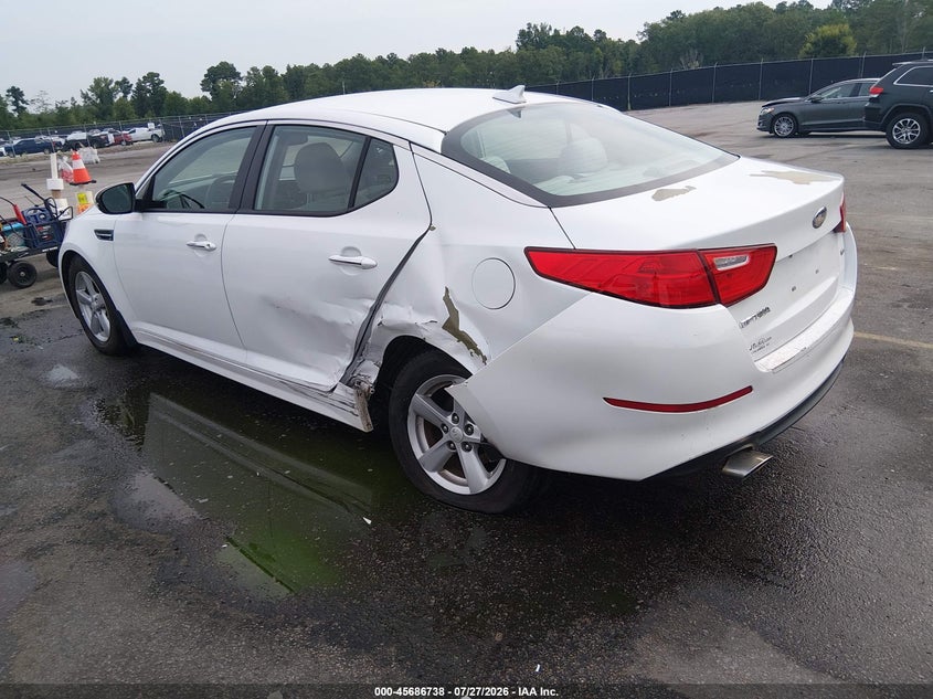 Vin: 5xxgm4a79eg324267, lot: 46185347, kia optima lx 20143