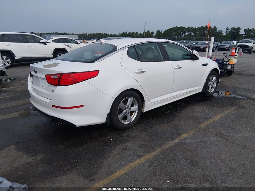 Vin: 5xxgm4a79eg324267, lot: 46185347, kia optima lx 20144