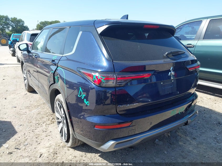 2025 Mitsubishi Outlander Se 2.5 2Wd VIN: JA4J3VA82SZ038271 Lot: 45686788