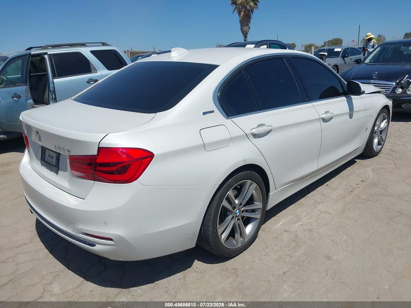 Vin: wba8e1c30ha156283, lot: 46185419, bmw 330e iperformance 20174