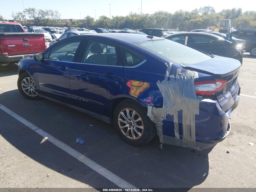 Vin: 3fa6p0g72fr294735, lot: 46185429, ford fusion s 20153