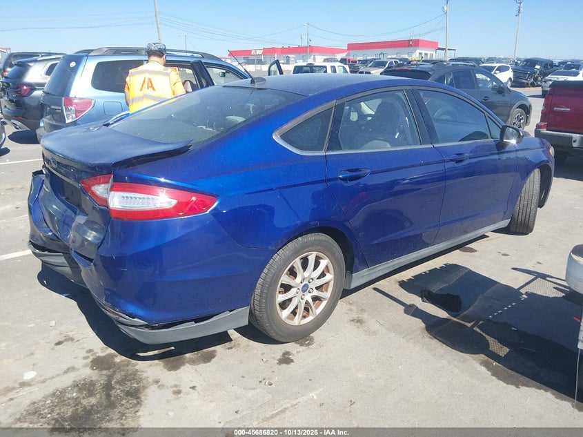 Vin: 3fa6p0g72fr294735, lot: 46185429, ford fusion s 20154