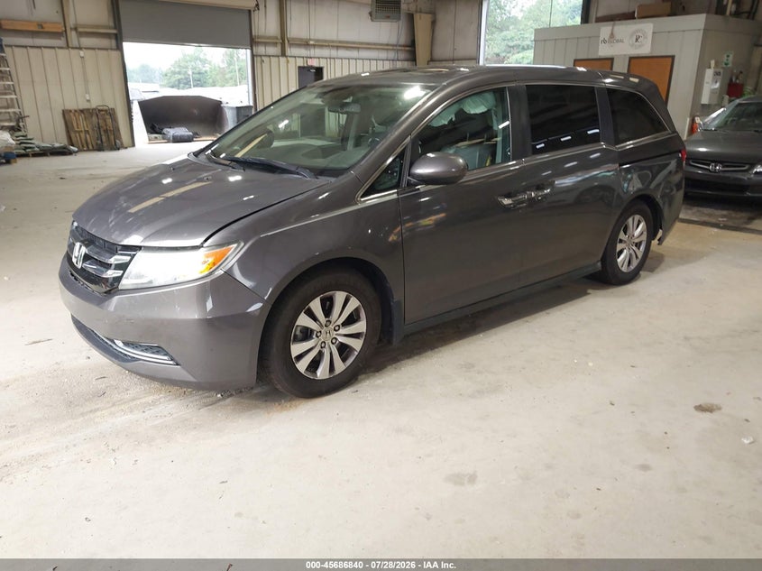 Vin: 5fnrl5h67eb006102, lot: 46185449, honda odyssey ex-l 20142