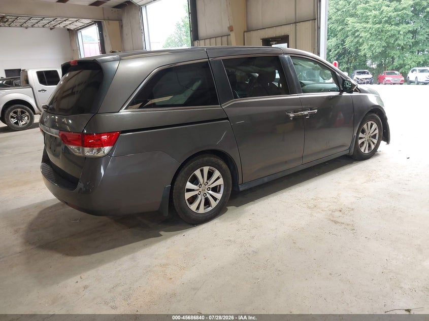 Vin: 5fnrl5h67eb006102, lot: 46185449, honda odyssey ex-l 20144