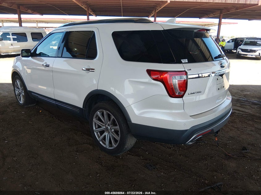 Vin: 1fm5k8f86hgb47840, lot: 46185473, ford explorer limited 20173