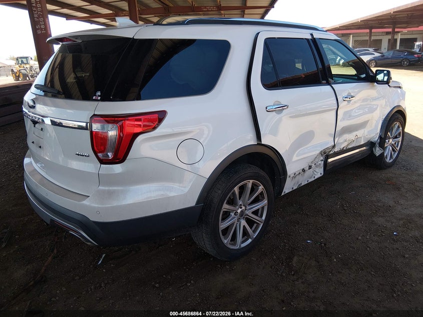 Vin: 1fm5k8f86hgb47840, lot: 46185473, ford explorer limited 20174