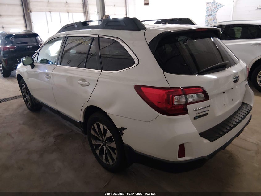 Vin: 4s4bsbnc8f3310949, lot: 46185477, subaru outback 2.5i limited 20153